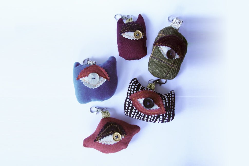 Shoosh Keychain - Blackbird Infoshop