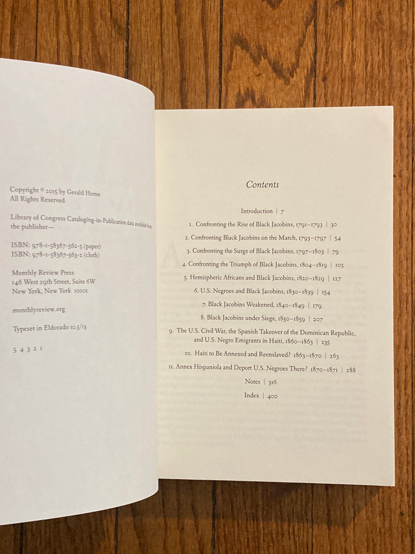 Gerald Horne, Confronting Black Jacobins, signed.