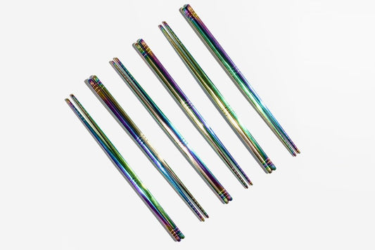 Rainbow SS Chopsticks (6-Pack) - Blackbird Infoshop